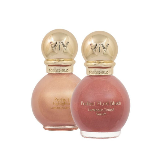 KIT PERFEITO 02: Blush Terracotta + Iluminador Bronze