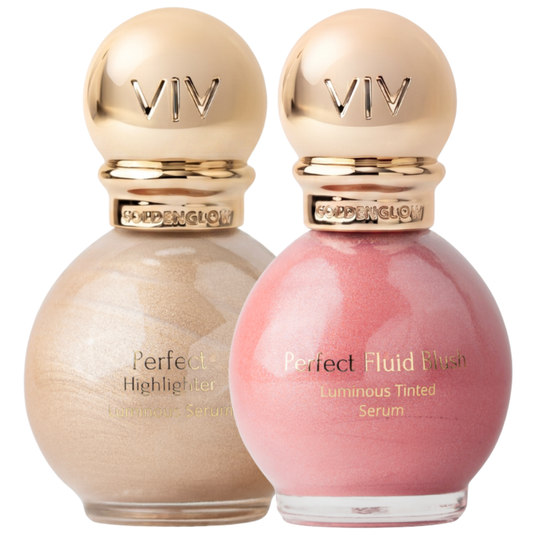 KIT PERFEITO 03: Blush Rose + Iluminador Gold
